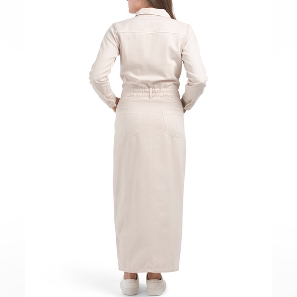 YOUNG FABULOUS & BROKE Sea Salt Benson Utility Maxi Dress - Picture 4 of 5